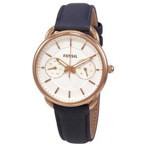Sale! Fossil White Dial Navy Ladies Watch w/ box